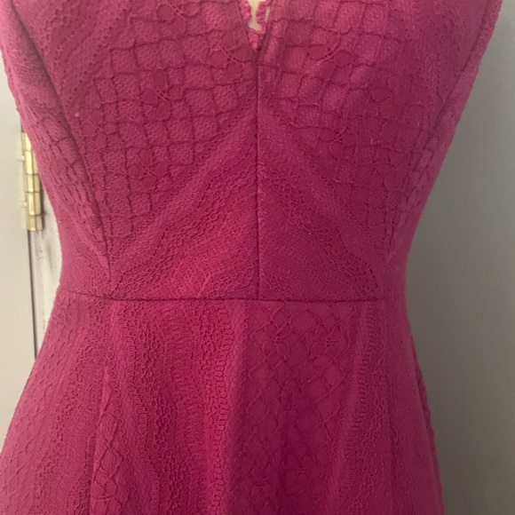 Free People MiniDress Zip back V-neck pink size XS size 4 - Picture 8 of 16